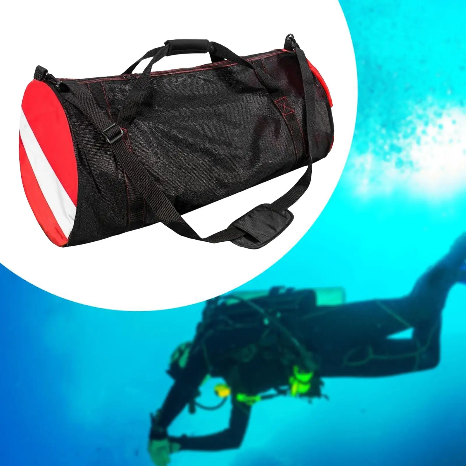

Scuba Diving Bag Sturdy Shoulder Strap Large Capacity Diving Water Sports Dive Duffel Bag
