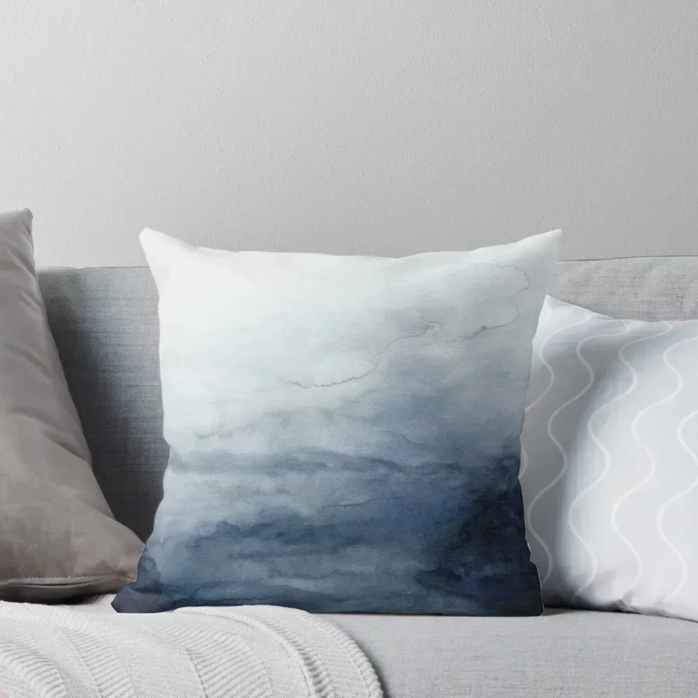 

Indigo Abstract Painting No.2 Throw Pillow New year bed pillows Pillowcases Bed Cushions pillow