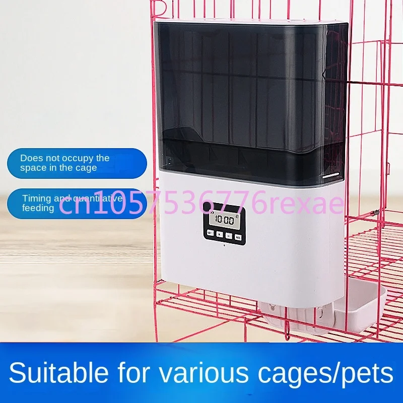 Dogs and Cats Automatic Pet Feeder Hanging Cage Type Timing Quantitative Intelligent Feeder Pet Drinking Bowl Hanging