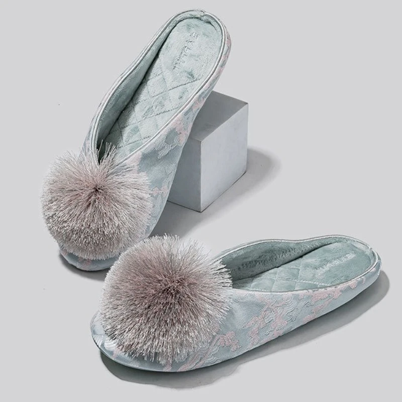 

Удобные домашние тапочки, женские высококачественные атласные разноцветные домашние тапочки с круглым носком для женщин, теплые мягкие легкие шлепанцы, женские шлепанцы