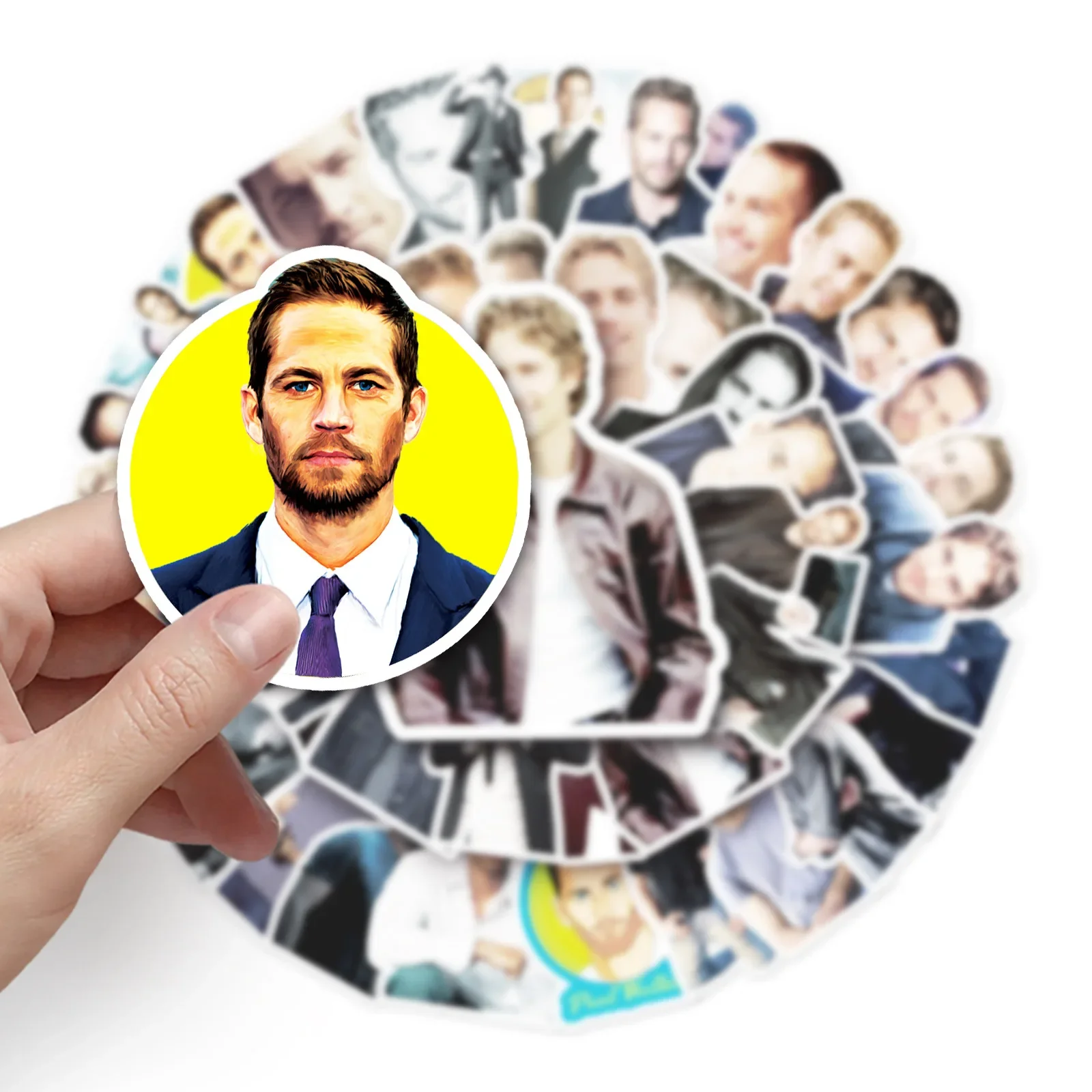 50 قطعة بول ووكر ملصق مجموعة الكتابة على الجدران سكوتر ديكور مقاوم للماء دفتر الأمتعة الكمبيوتر سكيت القرطاسية #4