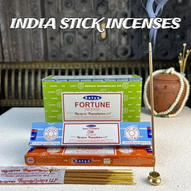 Incense Gift Set Nag Champa, Super hit, Dragon\'s Blood, Sandalwood, Patchouli, Lavender, Positive Vibes, 15 g
