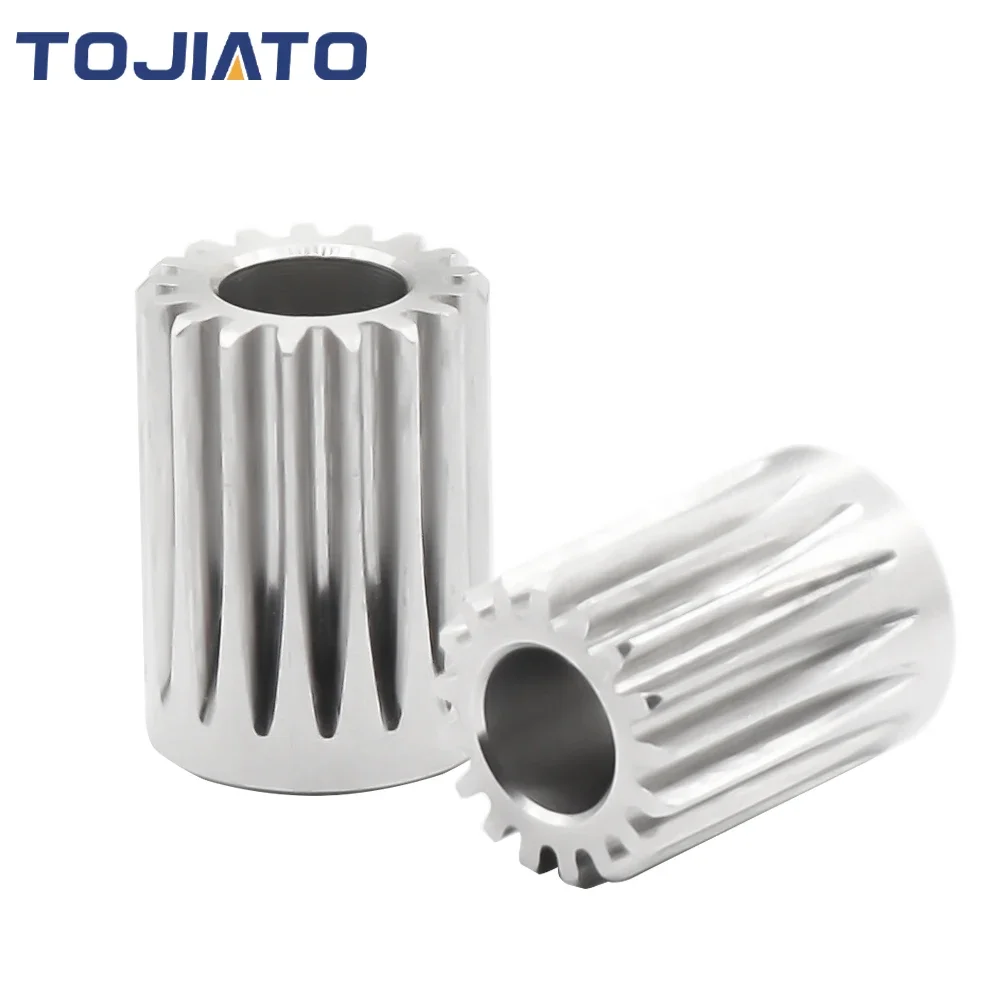 1-5pcs DDG Stainless Steel Pinion Extruder Motor Gear 5mm/0.5M 17T For Extrusion Wheel for 3D Printer Extruder Hotend Upgrade