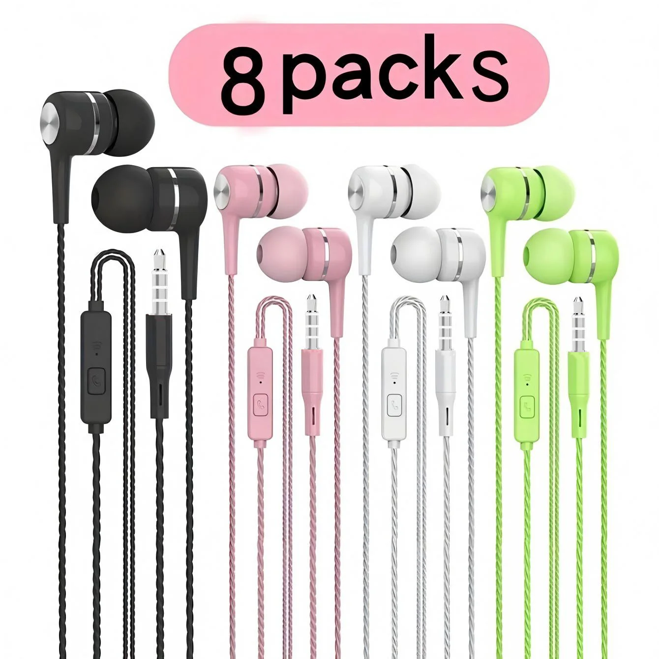 MINIONS CHARGE 1-8 stücke 3,5mm Verdrahtete Kopfhörer In Ohr Verdrahtete Kopfhörer mit Mikrofon Bass HiFi Stereo Ohrhörer Sport In-line Steuerung Für Telefone 3