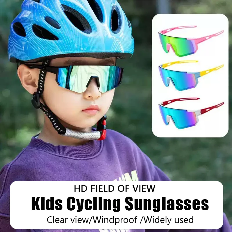 Children's Sunglasses Boy UV400 Protection Colorful Lens Sports Eyewear for Kids Fashion Trend Outdoor Cycling Sun Glasses Girls image 2