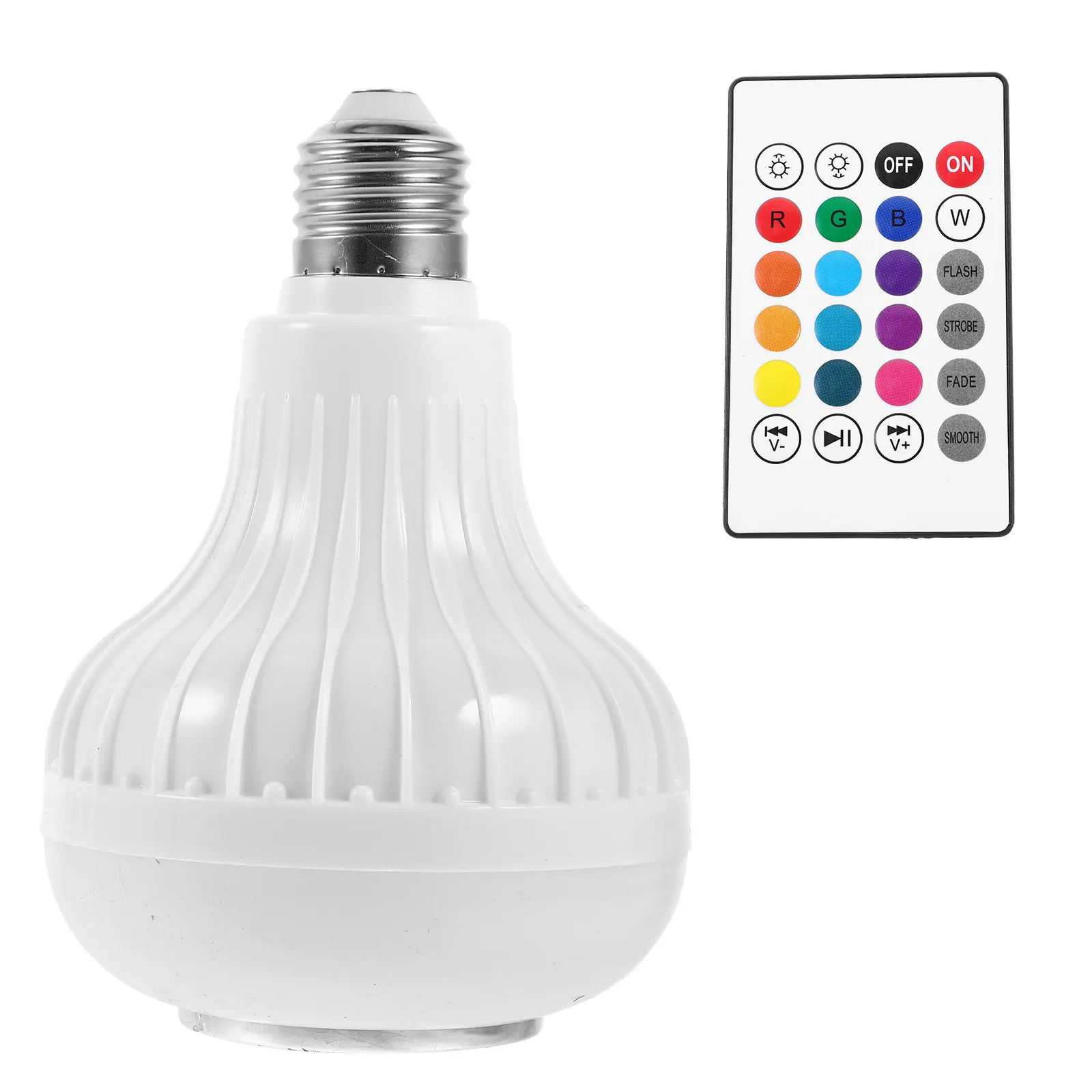 Smart LED Light Bulb Speaker Music Rgb Color Changing Dimmable Adjustable Remote Controlled Multicolor Lighting