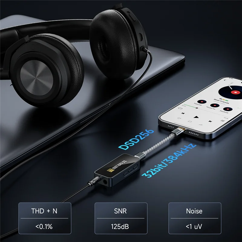 High Quality-HIFI Decoding Headphone Amplifier BJ10 Portable USB HIFI DAC Dual Jack High Gain