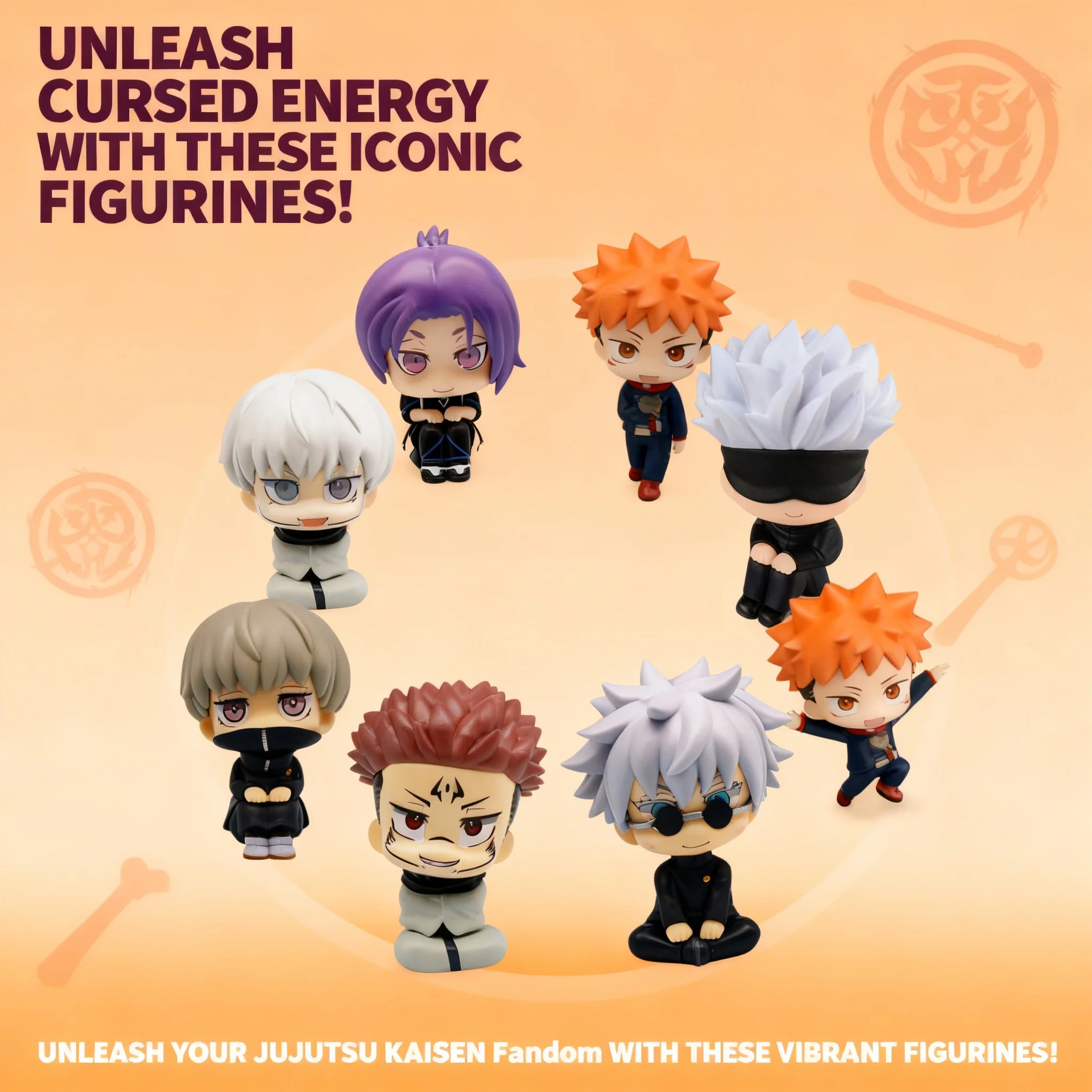 

Anime Figure Wholesale Q Version Blue Lock Jujutsu Kaisen Handmade Model Gojo Satoru Statue Collectible Toy Gift for Fans