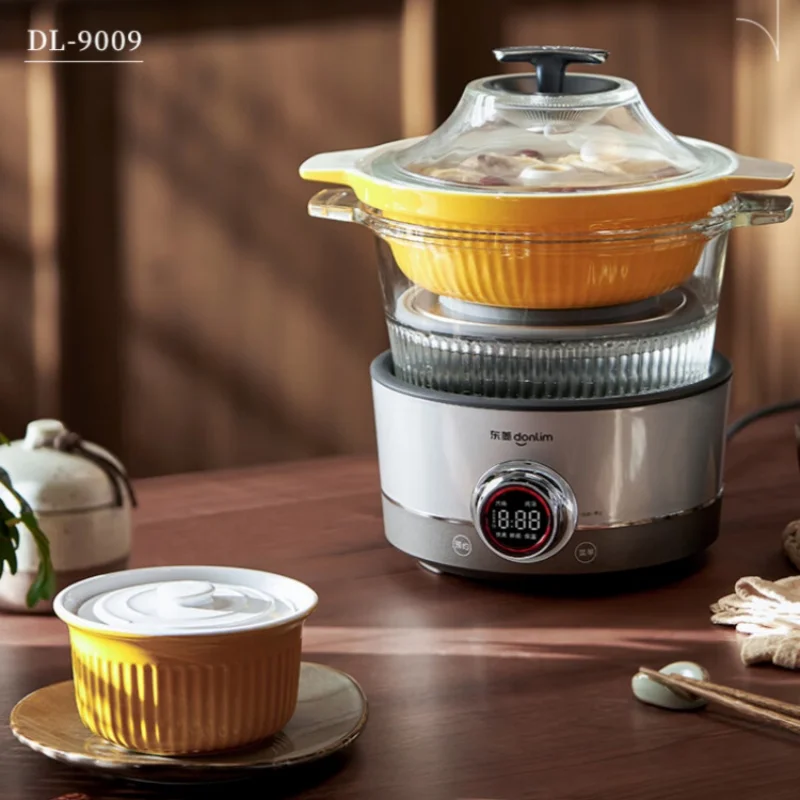 

Donlim Electric Stewpot DL-9009 Multi-function Steam Stew Pot with Water-sealed Stew Pot and Steam Pot 220V