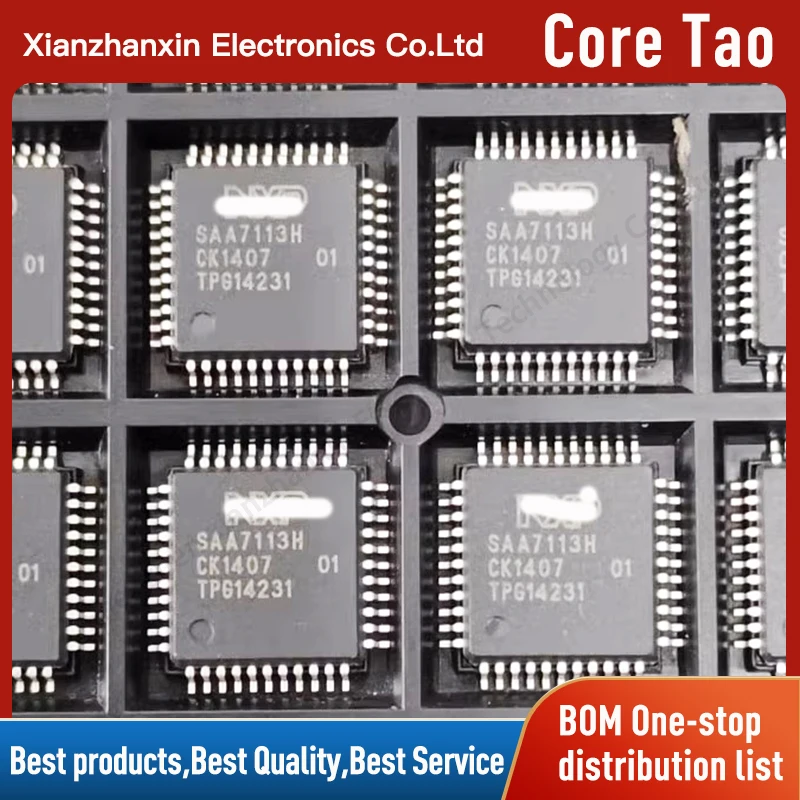 1pcs/lot SAA7113 SAA7113H HQFP44 Video decoding chip in stock