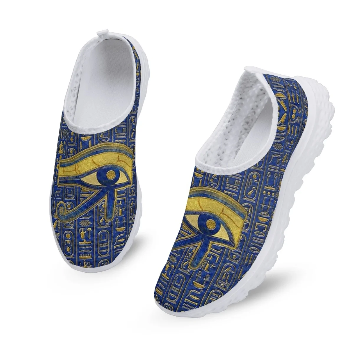 Egyptian Culture Design Women's Flats Shoes Casual Summer Ladies Lazy Loafers Shoes Woman Mesh Breathable Female Zapatos Mujer image 3