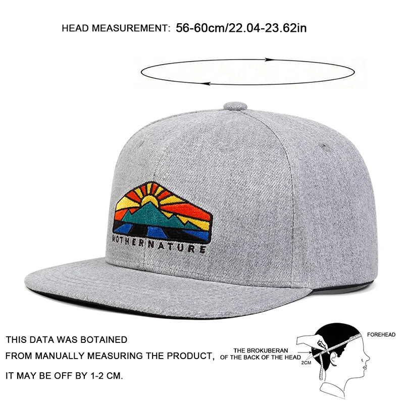 Unisex Sunrise Embroidery Hip-hop Hats Spring Autumn Outdoor Adjustable Casual Baseball Caps Sunscreen Hat