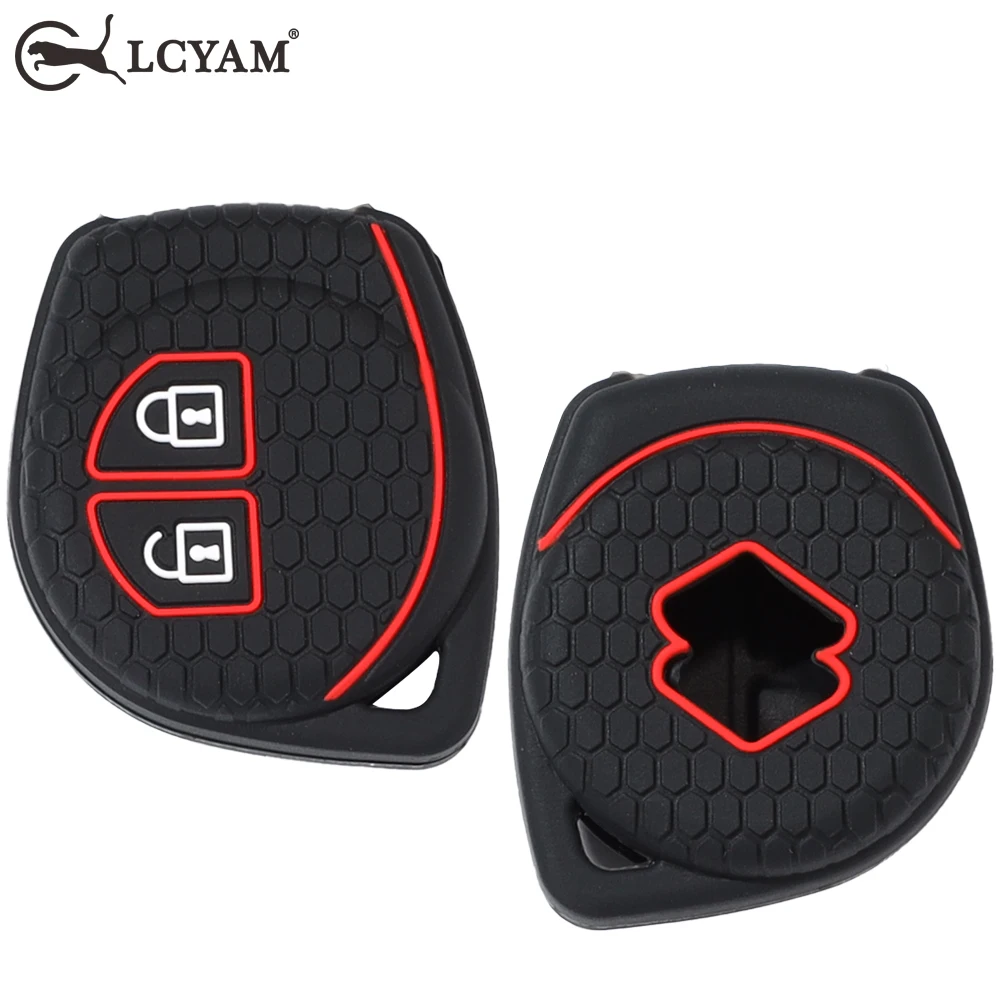 Car Remote Key Fob Cover 2 Button Silicone Case for Suzuki SX4 Swift Grand Vitara Ciaz Liana Jimny