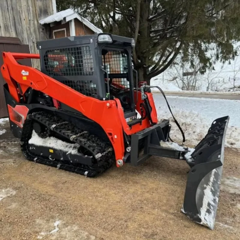 Continuous Working Skid Steer Loader Stable Hydraulic System Farm Bulk Material Shifting Municipal Road Maintenance Diesel