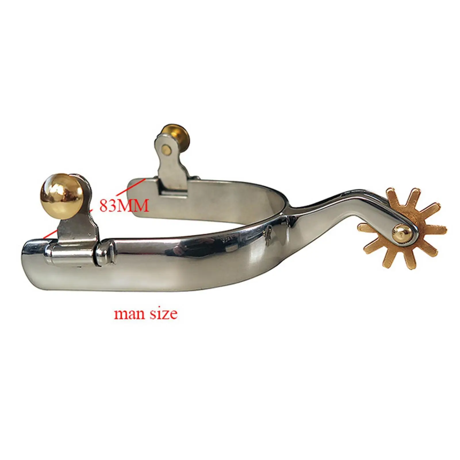 2x حفز حصان مضاد للصدأ على الطراز الغربي لمعدات المنافسة باللون البني