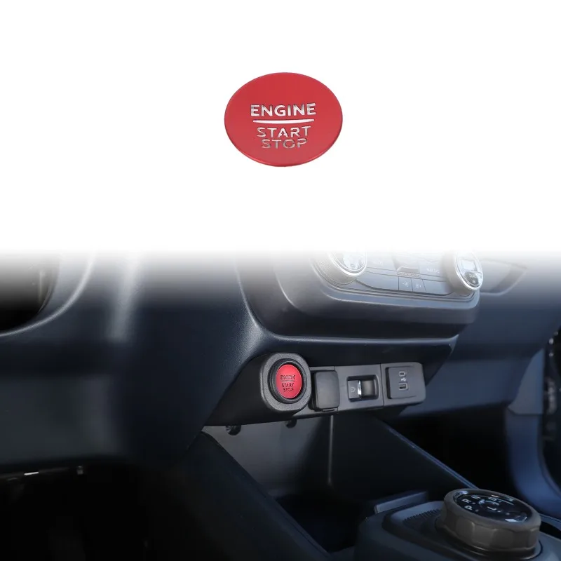 

Stainless Steel Car Engine Start Stop Switch Button Replace Cover for 2022+ Ford Maverick Interior Accessories
