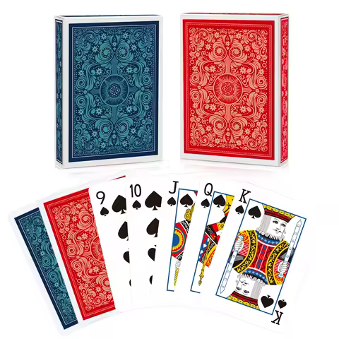 2Pack Professional Standard Poker Cards for Adults - Easy-Shuffle Smooth Deck, Boxed Card Game for Blackjack, Hold'em,Card Games