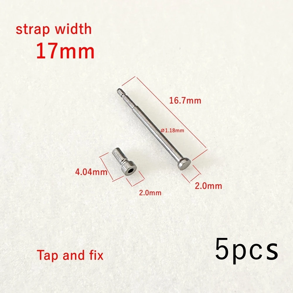 Suitable for J12 ceramic watch strap accessories, stainless steel locking pins, tapping and fixing pins, 13/17 strap width