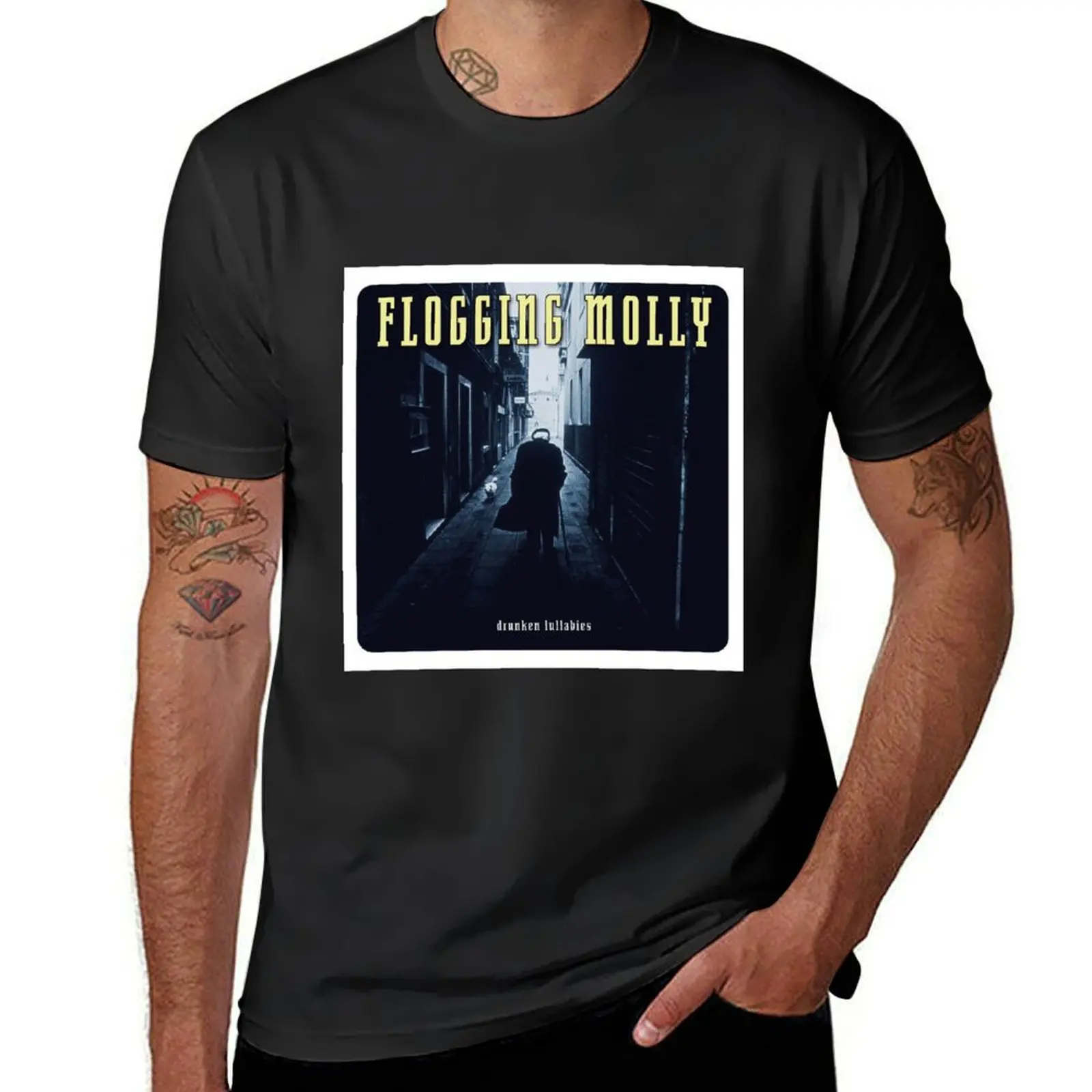 Flogging Molly drunken lullabies T-shirt shirts graphic tees funnys Men's t-shirt