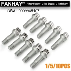 NEW For Mercedes-Benz GLE GL GLK ML S-Class GL450 GL550 GLE450 GLE550 2013-2016 Wheel Lug Bolt Screw 0009905407