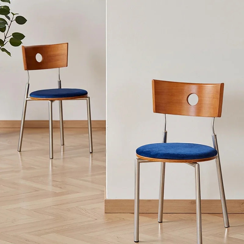 

2pc Elegant Simple Dining Chair Senior Luxury Classic Unique Dining Chair Set Of 2 Glamour Nordic Silla Restaurant Furniture