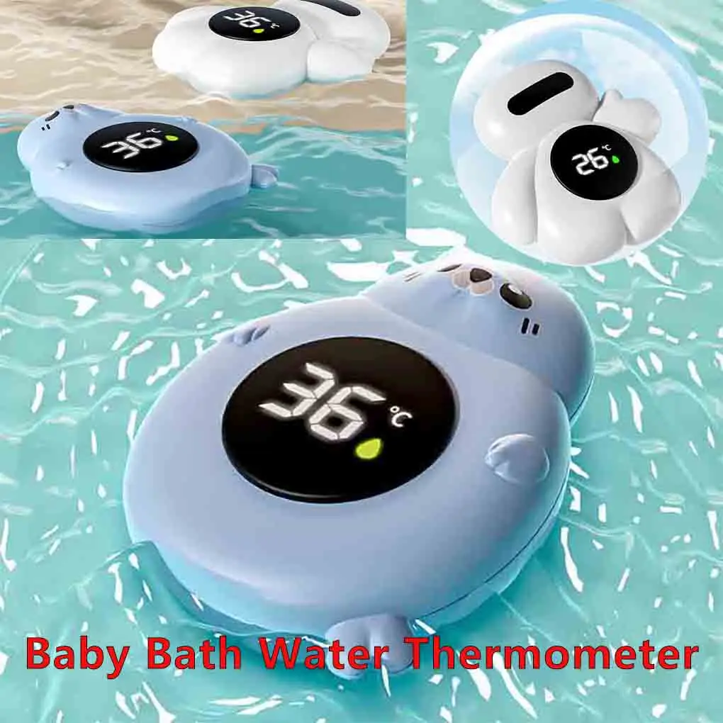 

Baby Bath Water Thermometer Temperature Bath Meter Thermometer for Kid Waterproof Digital LED Display Tub Temperature Monitor Te