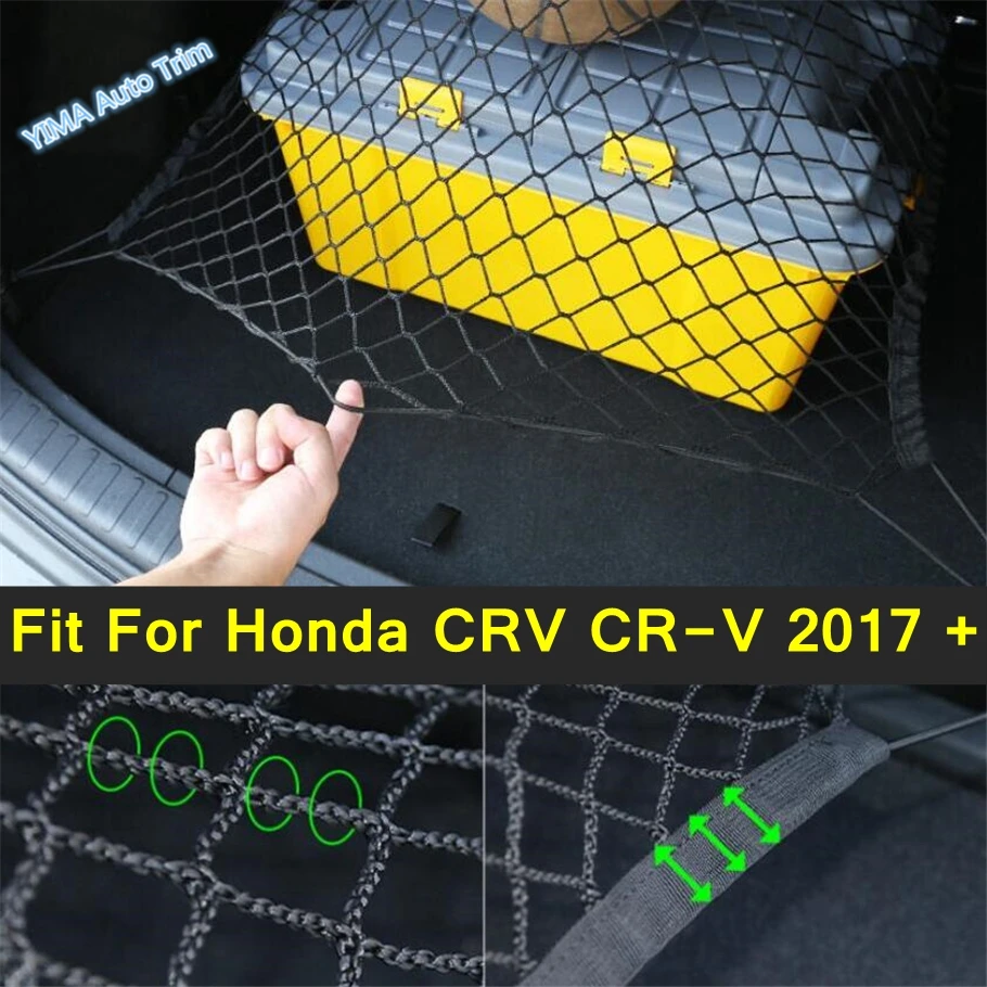 

Rear Trunk Luggage Storage Cargo Organiser Mesh Net Molding Fit For Honda CRV CR-V 2017 - 2020 Car Interior Modified Accessories