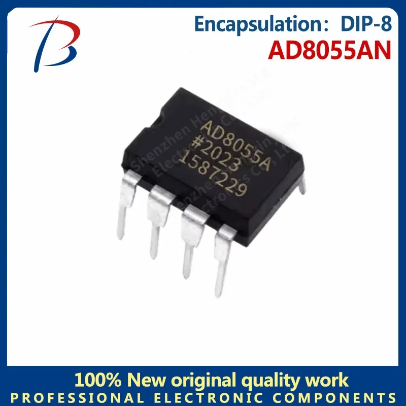 1PCS-BHT AD8055AN silk screen AD8055A package DIP-8 high-speed operational amplifier