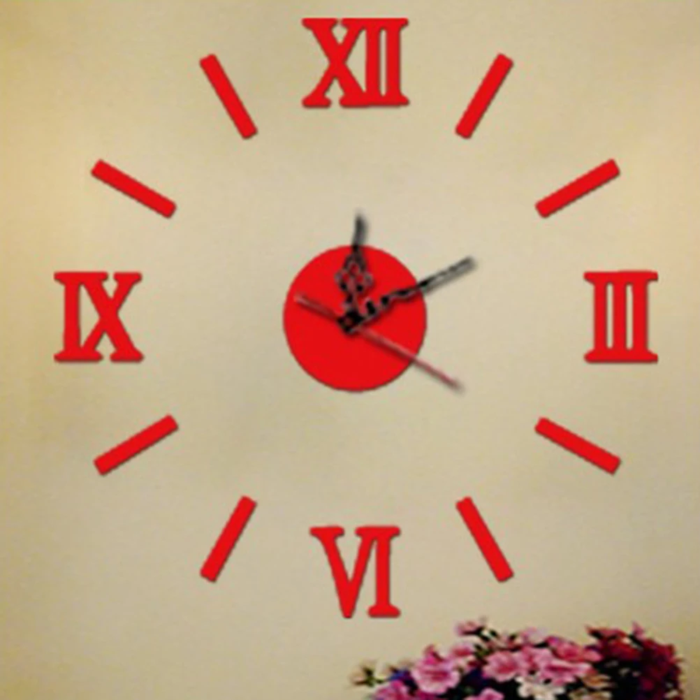 

3 D Acrylic Wall Clock Mirror Clocks for Walls Decor High Quality Frameless Diy Modern