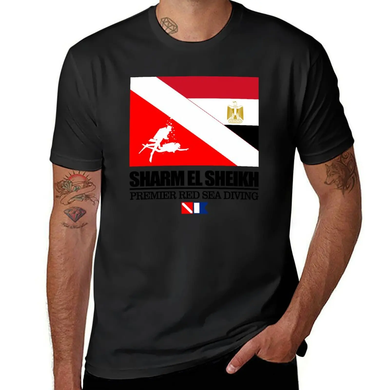 Sharm el Sheikh (DF) T-Shirt plus size tops hippie clothes plain black t shirts men