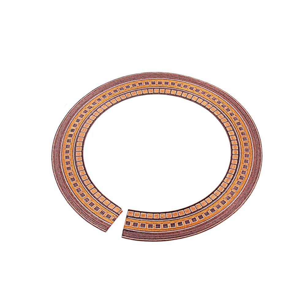 

Guitar Rosette Inlay Curved Strips 90mm Wooden Decals For Sound Hole Easy Application Accessory