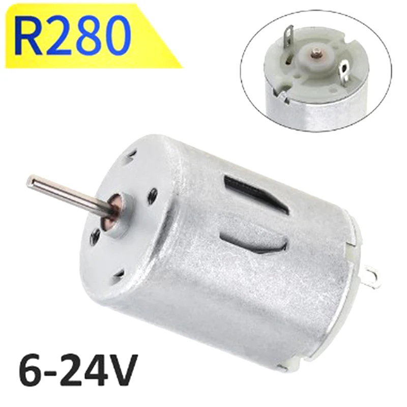 Mini Fans Juicer Water Pump Beauty Instrument DIY Toys Mini DC Motors R280 High Torque High RPM DC Motors 3-12V 3500RPM