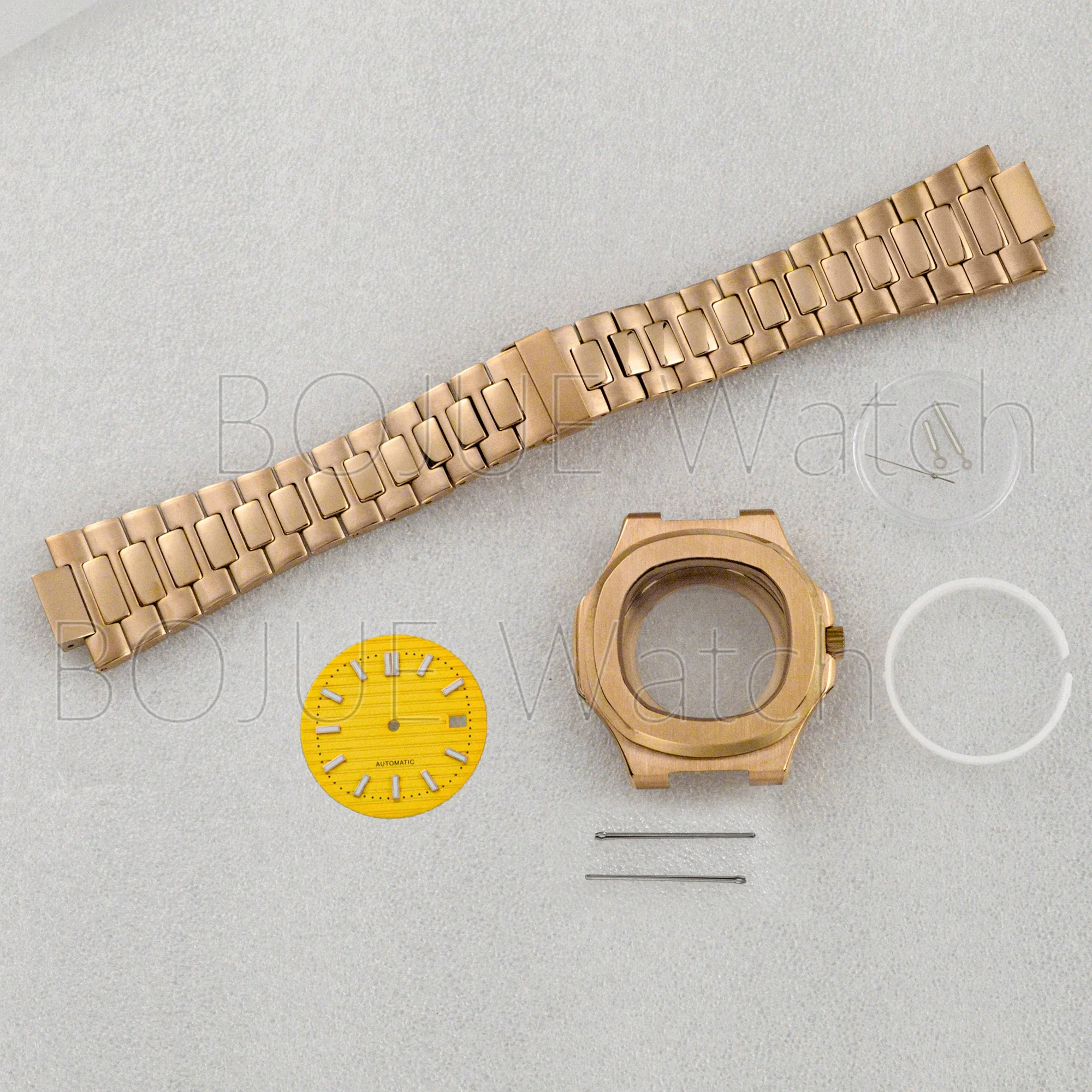 NH35 NH36 41mm  Watch Case Clear  Glass Caseback 316L Stainless Steel Original Buckle Strap for Nautilus Movement Parts