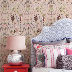 Traditional Circus Style Wallpaper Home Bedroom Waterproof Oil Resistant Art Wallpaper Chic Peel And Stick Cabinet Stickers