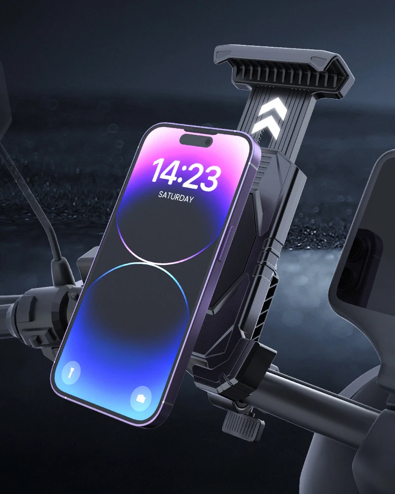 Bicycle Phone Holder Universal One-hand Operation Bike Motorcycle MTB Handlebar Phone Mount Stand for iPhone 15 14Pro Max Xiaomi