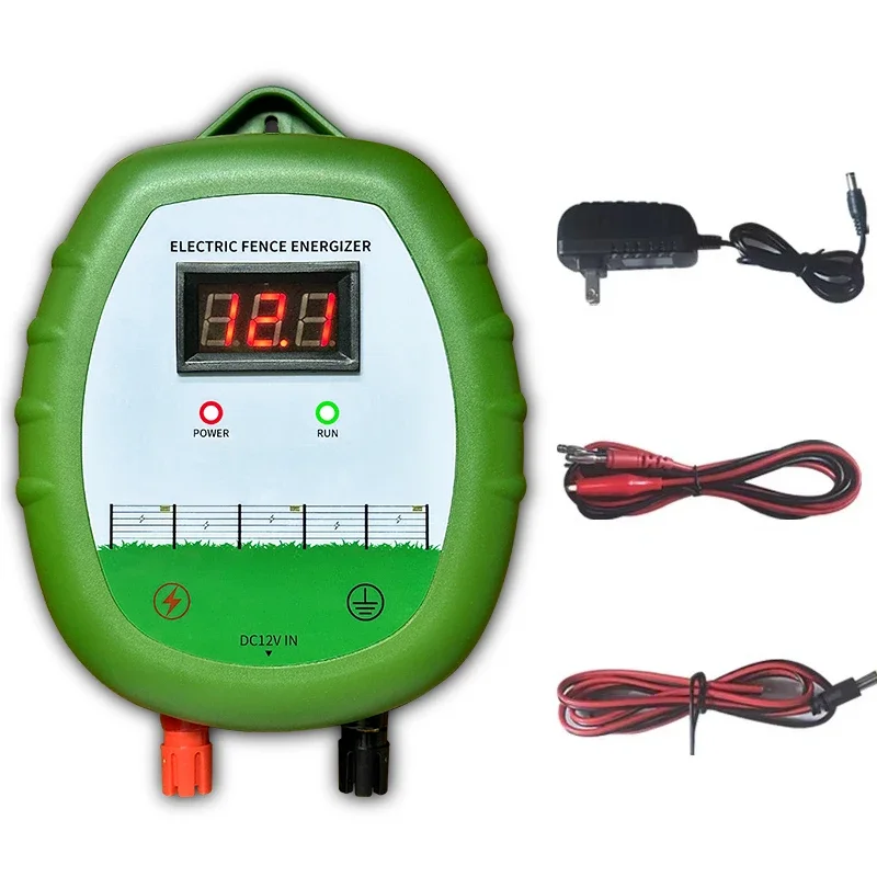 

Electric Fence Charger DC Energizer High-Power Electric Fence Energizer for Containing Pigs Goats and Preventing Wild Animals