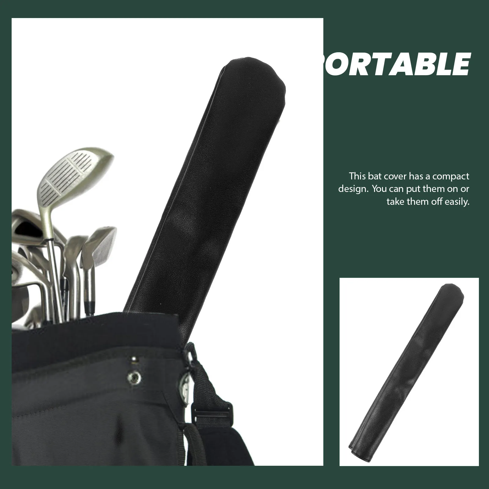 

Bat Cover for Golf Clubs and Baseball Sticks Protective Portable Holder with Anti-Scratch Surface Ductile Impact Resistant
