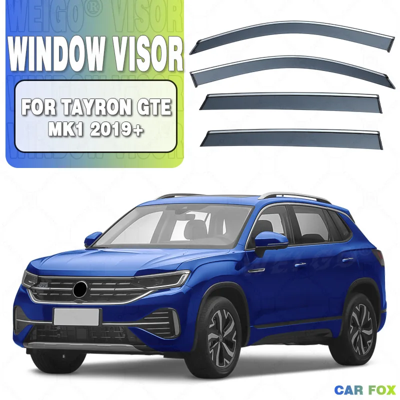 

4pcs/6Pcs For Volkswagen VW TAYRON GTE 2019+ Car Window Visor Awning Shelters Windshield Side Window Rain Sun Shade Accessories