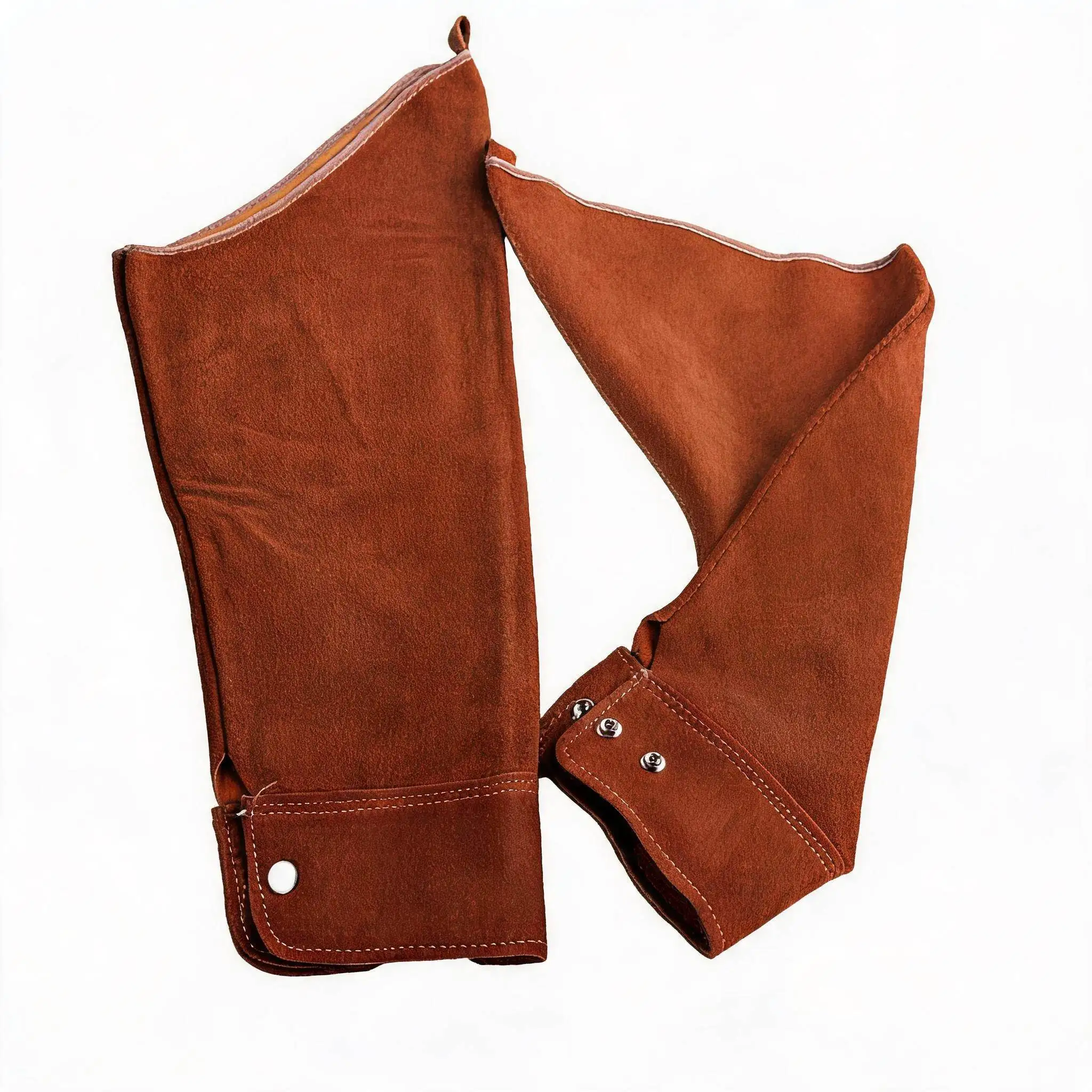 Cowhide Leather Welding Sleeve 60cm Designed for Heat Resistance and Durability in Professional Welding Environments