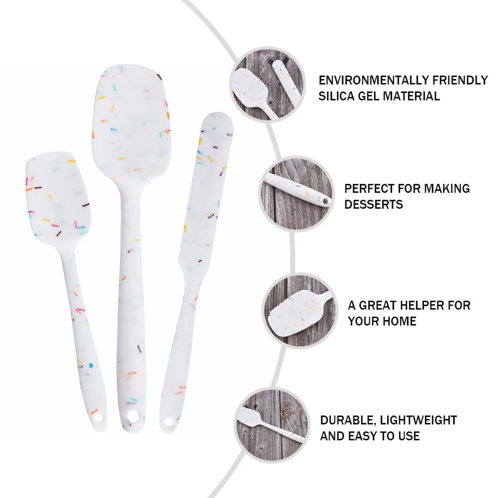 

1 Set Baking Tool Kit Silicone Scraper Set For Cake Decorating Non Stick Heat Resistant Kitchen Utensils Odourless Food Grade