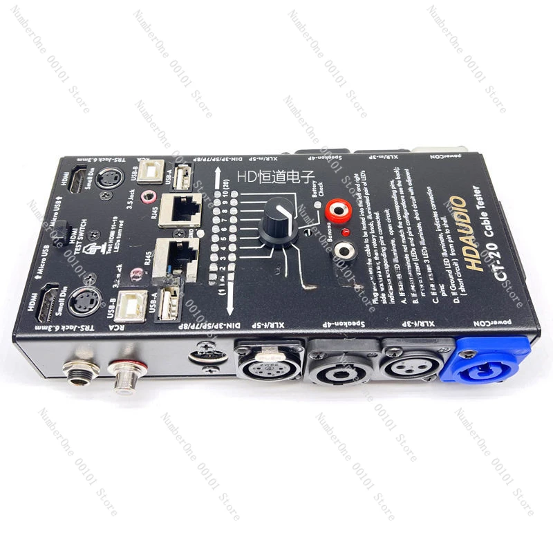 

CT-20 multi-function line tester, audio cable, XLR signal line tester, HDMI line tester, supports testing 20 types