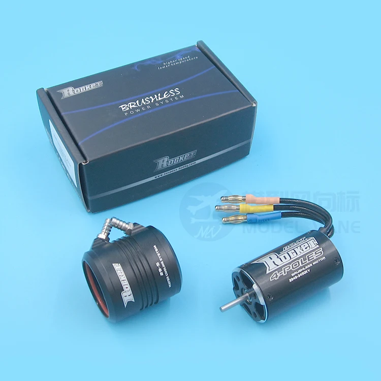 ROCKET 2948 2958 2968 4-Pole Brushless Sensorless Waterproof Motor+Water-Cooling Jacket+Motor Frame RC Boat Power Set