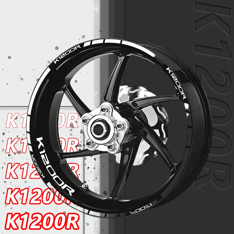 2024 New Fashion For K1200R K1300R K1300S Motorcycle Wheel Rims Reflective Stickers Tire Decoration Decals Rim Sticker Stripes