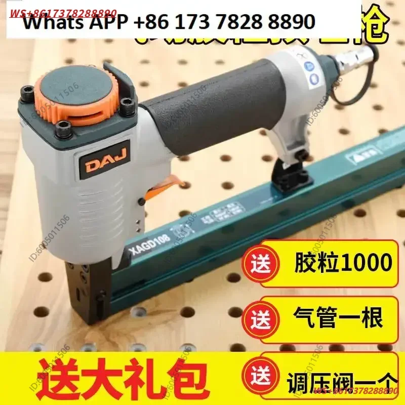 DAJ Colloidal  Furniture 3-in-1 Plastic Embedded Parts, Connectors Expansion Nut Air Nail Gun Rubber Plug White Child Granules