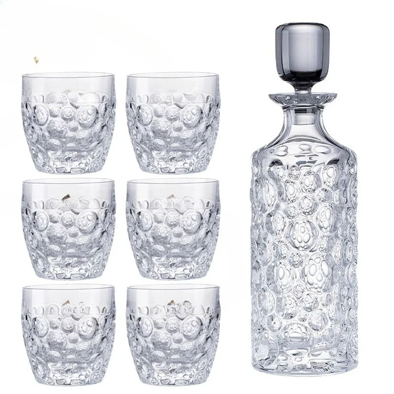 

Crystal glass foreign wine glass, home creative whiskey glass wine bottle