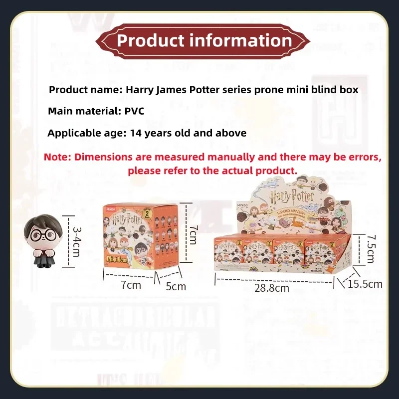 Harry Potter Serie Scatola cieca per bambole carine Grifondoro Hermione Ron Dumbledore Snape Modello Figura Ornamenti per cartoni animati Giocattolo regalo