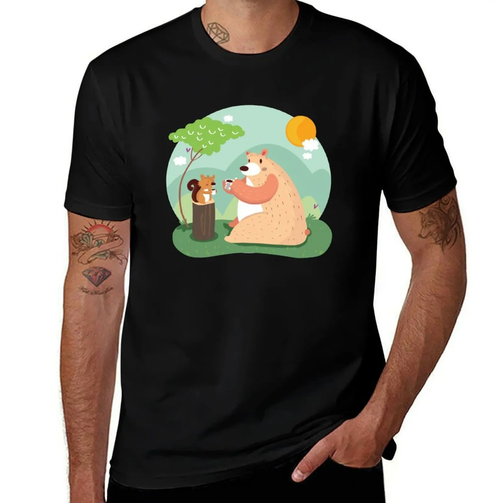 Tea time T-Shirt Simple Graphic Design T-Shirt