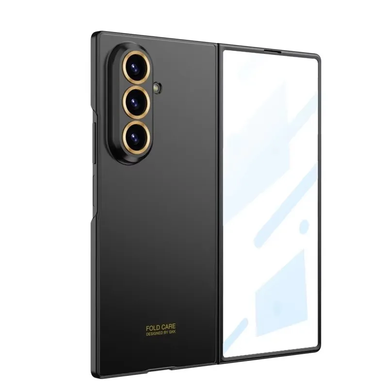 Luksusowe, modne, ultracienkie etui do Samsung Galaxy Z Fold 8 Ultra 7 6 5G z folią ochronną na ekran, matowa osłona ochronna. — zdjęcie produktu 7