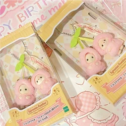 In-Stock Hot Original Sylvanian Families Fruit Series Pendant Banana Cherry Apple Strawberry Seals Pendant Kids Birthday Gifts