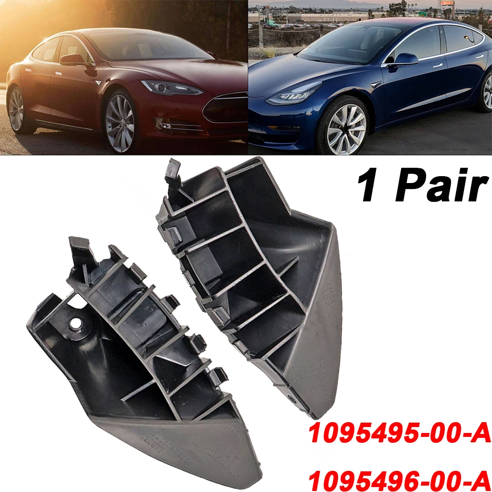 

2PCS/1 Pair 1095495-00-A 1095496-00-A High Quality L&R Front Bumper Bracket Cover for Model S 2012-2023 Fender Brackets